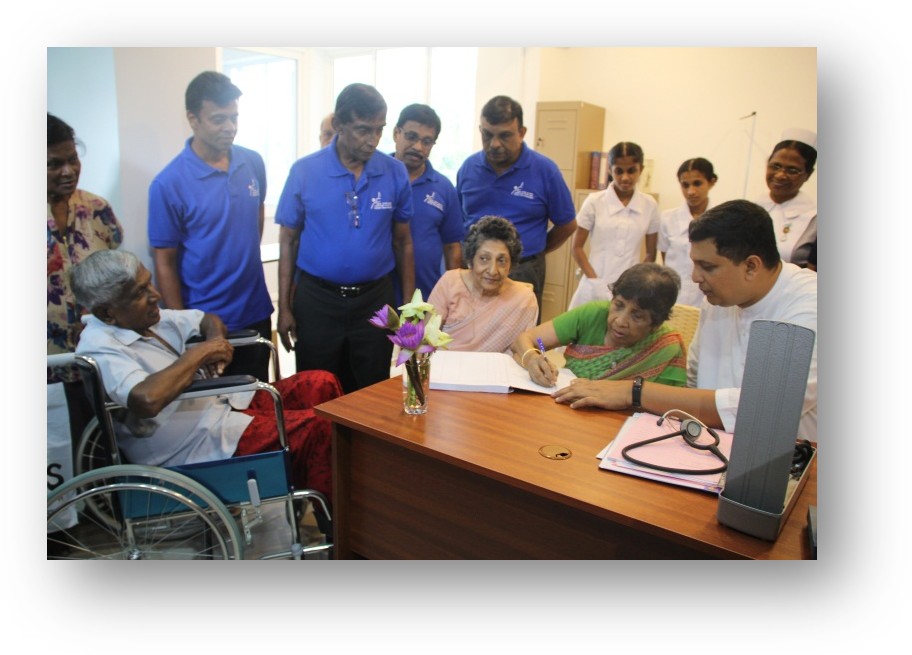 Prof. Samadhi Rajapaksa and Clinical Team with Patient at IPM Matara